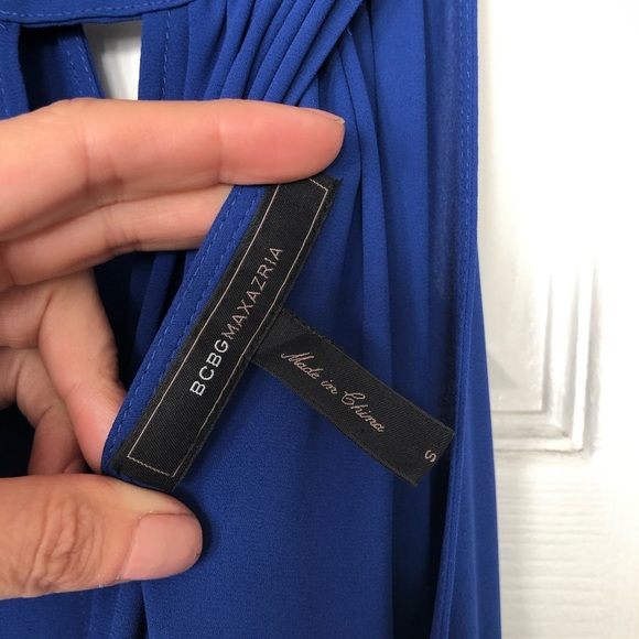 BCBG MaxAzria Royal Blue Keelie Keyhole Dress - Picture 5 of 6